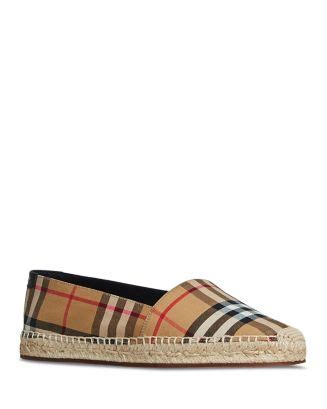 ruelala burberry house check espadrille|Burberry Women's Hodgeson House Check Espadrille .